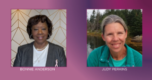 Bonnie Anderson and Judy Perkins