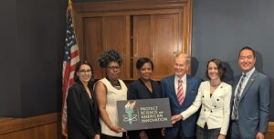 NBCC's Marylinn Minor joins other science advocates to demand Congress protect American science and innovation