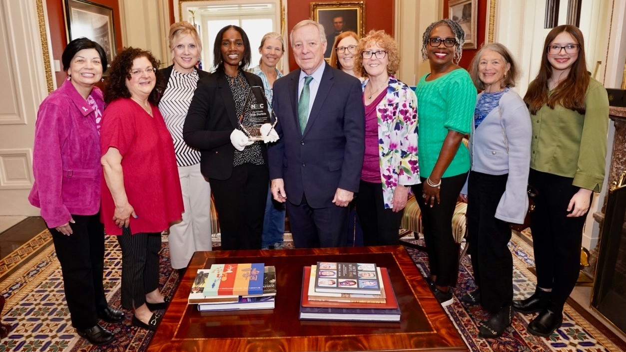 NBCC advocates and Senator Dick Durbin